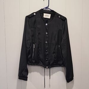 SALE!! Ashley By 26 International Black Satin Jacket